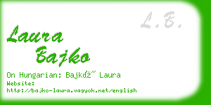 laura bajko business card